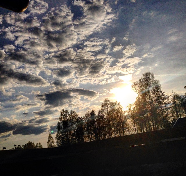 Från balkongen på eftermiddagen/kvällen.