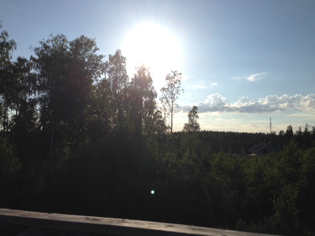 Solen går ner över Sjöhagen...